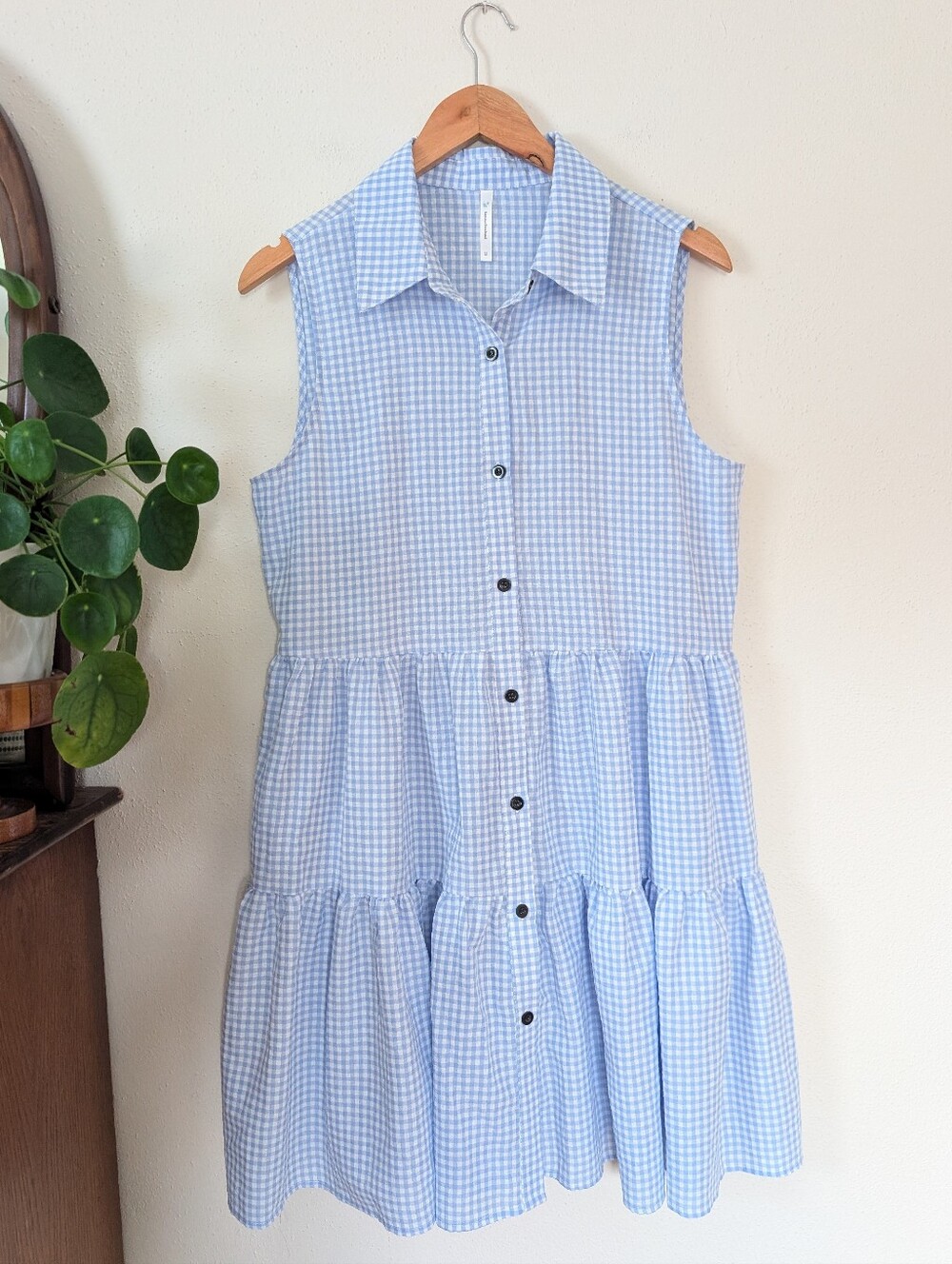 Beachsissi | Gingham Tiered Dress